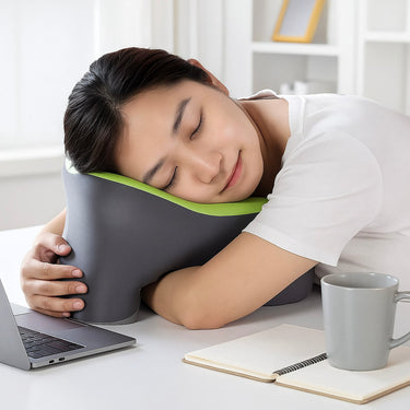 Oreiller Cervical de Voyage – Mousse à Mémoire, Multi-Positions & Antiglisse